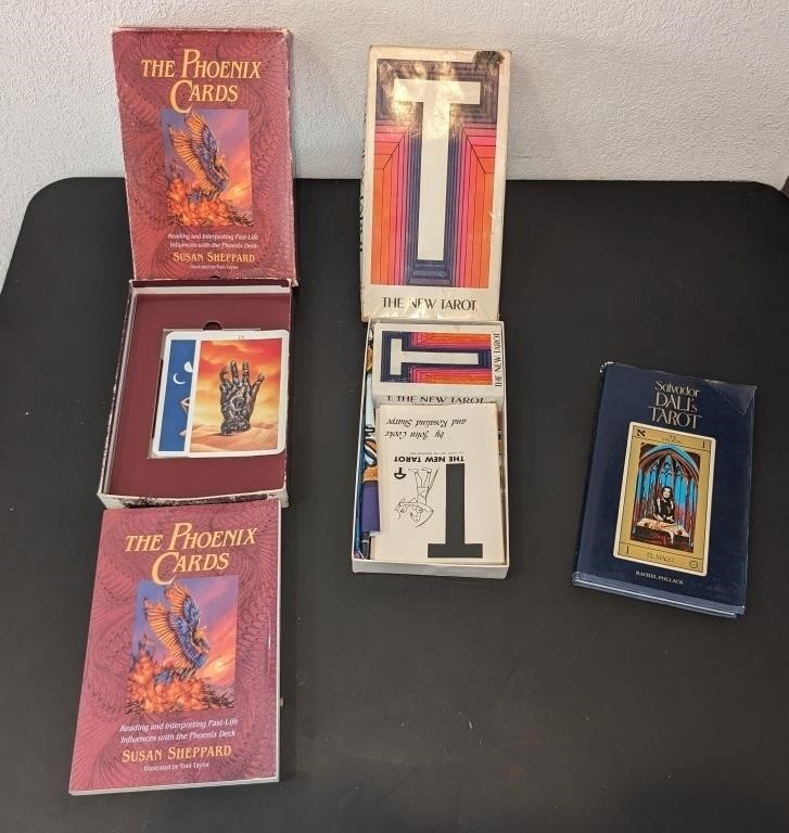 4 Pc. Tarot, The Phoenix Cards Lot