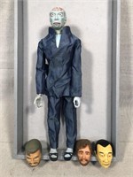 Ideal Toys Dr. Evil with three masks