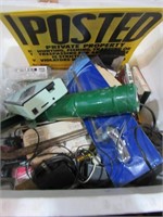 Tools, Cassettes, Transistor Radio, Trespass Signs