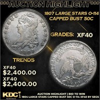 ***Auction Highlight*** 1804 Large Stars Capped Bu