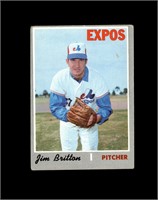 1970 Topps High #646 Jim Britton VG to VG-EX+