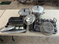 Muffin tins roasting and other pots and pans