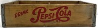 Vintage Pepsi Cola Wood Crate