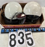 2 Racing motorcycle helmets