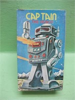 NIB Vintage MTU Captain The Robot Tin Wind Up Toy