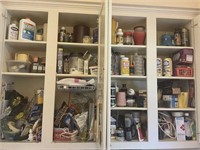 Contents of Four Utility Room Cabinets