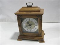 11"x 15"x 6" Hamilton Mantle Clock W/ Key Untested