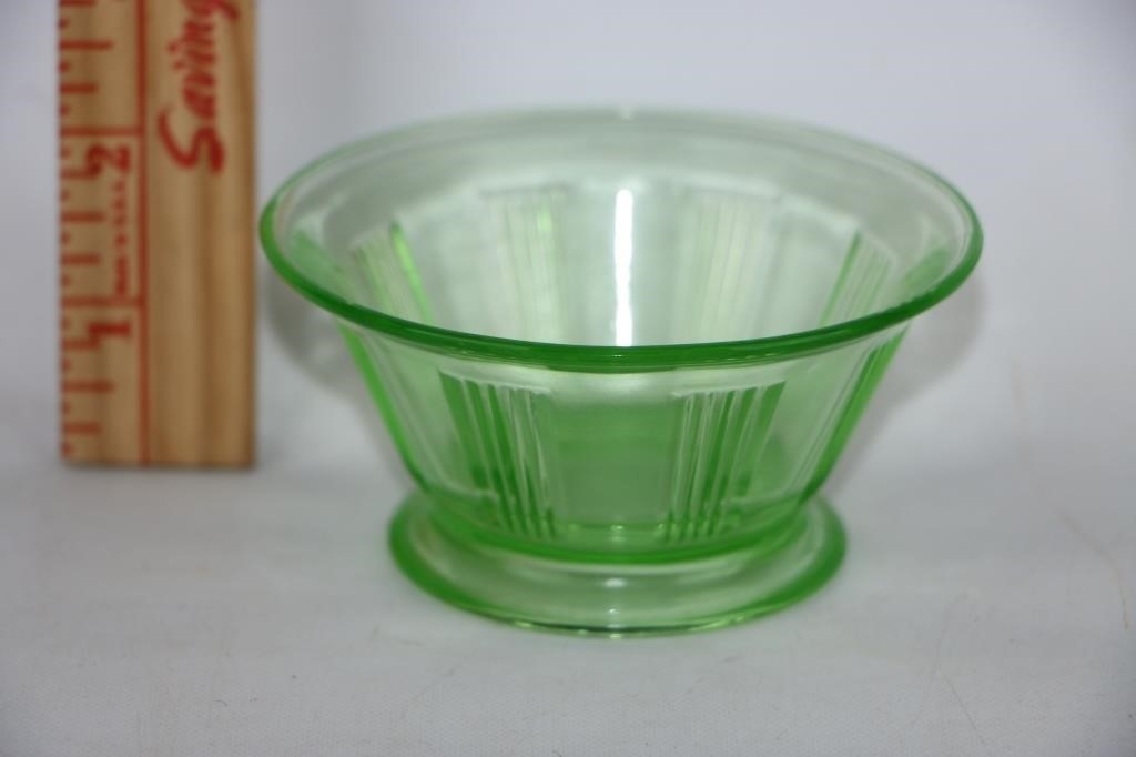 Uranium Glass Sherbet Desert Dish