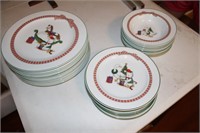 Christmas dish plates and bowls
