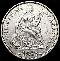 1873 Arws Seated Liberty Dime CLOSELY