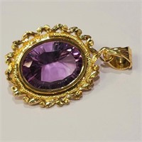 $2000 14K  Amethyst(8.5ct) Pendant