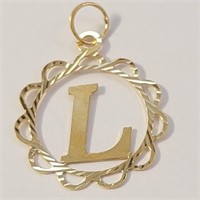 $450 18K  Initial (L) Pendant