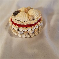 Vintage Seashell Trinket Box