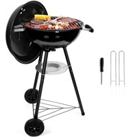 HaSteeL 18 Inch Charcoal Grill, Black Kettle Outd