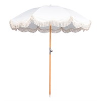 Funsite 6.5ft Boho Beach Umbrella with Fringe, UP