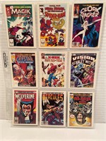 9 X 1991 Marvel 1st Covers Trading Cards