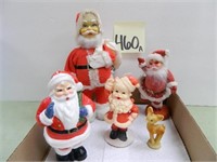 (5) Vintage Santa Figures