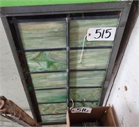 Slag Glass Window Panel