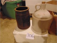 Stoneware Jug and Crock