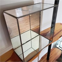 Signed FarberGlass Mirrored Shelf #40