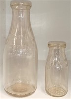 Vintage Chevy Chase Dairy & Thomson Dairy Bottles