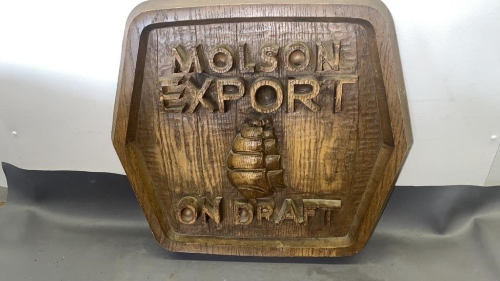 Molson export sign
