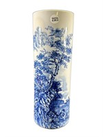 Andrea by Sadek Blue & White Asian Vase