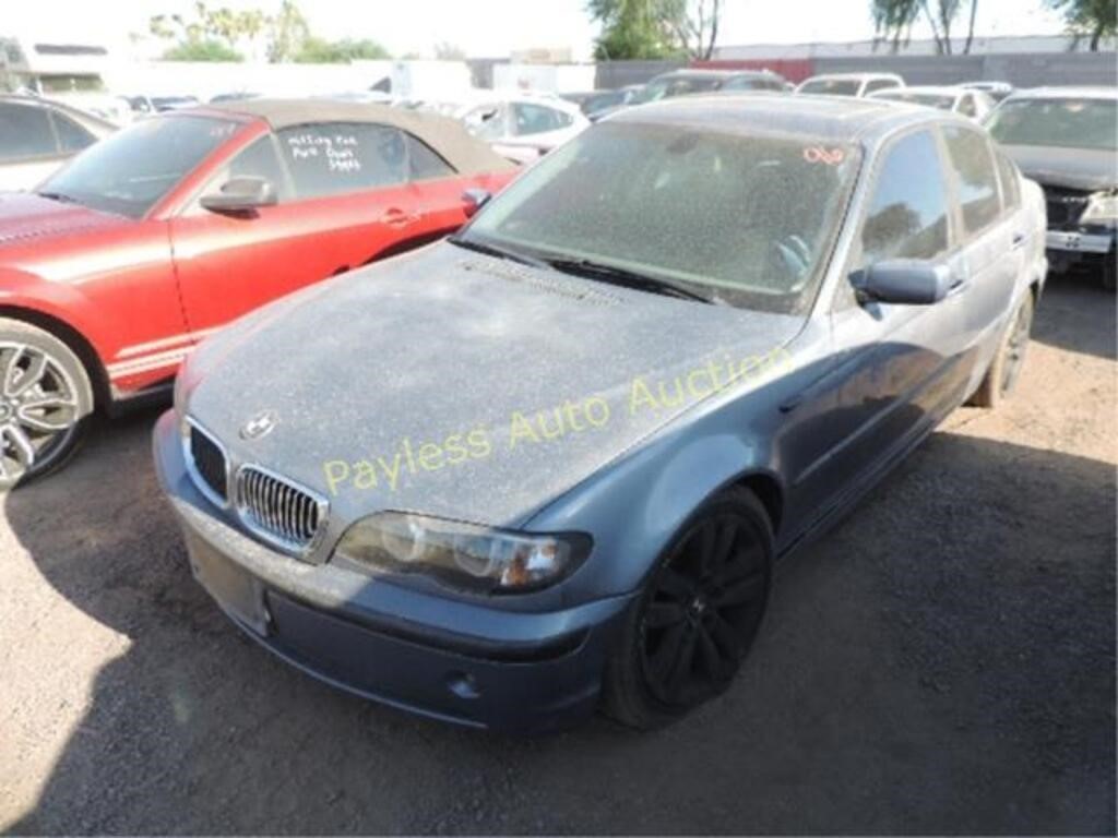 2004 BMW 325i WBAAZ33424KP84795 Blue