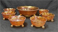 Fenton Marigold Fentonia 7pc Berry Set