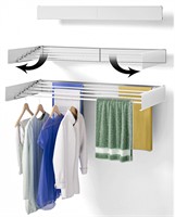 Wall Mounted Drying Rack, 31.5" Wide, 13.2 Linear