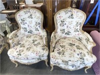 2 Cloth Upholstered Side Chairs