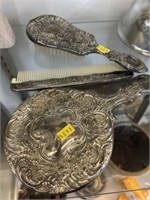 (3) Silverplate Vanity Pieces