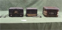 (3) Vintage Radios, Untested