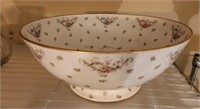 CENTERPIECE LARGE FOOTED BOWL, HAVILAND 20 X15