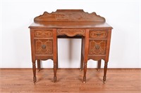 Antique Maple Vanity on Casters