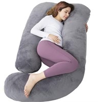 60in Pregnancy Pillow for Sleeping, XL (Dark Grey)