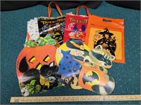 Vintage Halloween Trick or Treat Bags and Decor