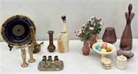 Collectible Display Decor, Vases, Stone Eggs +