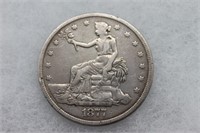 1877 U.S. Trade Dollar - 26.9 Grams