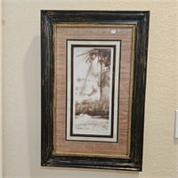 Thea Schiach Signed Framed Coconut Beach Print