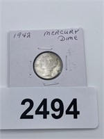 1942 Mercury Dime