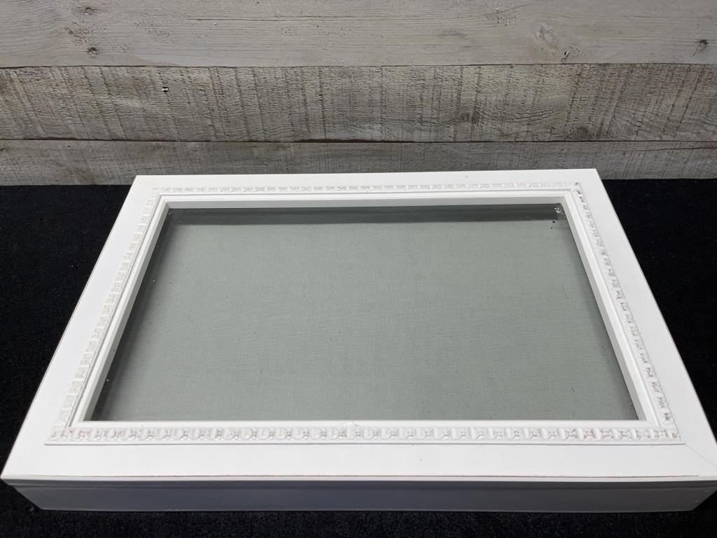 White Hinged Display Case 16" X 10" X 2"