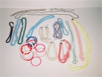 Vintage Pastel Jewelry: Bracelets, Necklaces