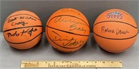 Mini Basketballs Signed Knight; Parrish etc