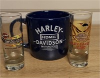 Harley Davidson Cup & Shot Glasses