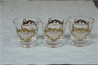 Lot of 3 Glasses