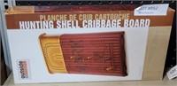 NEW IN BOX HUNTING SHELL CRIBBAGE BOARD