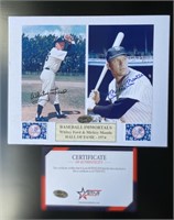 Whitey Ford Mickey mantle signed photo
