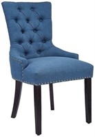 Elegant Button-Tufted Upholstered Nailhead Chair