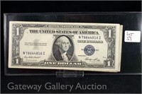 (4) One Dollar Silver Certificates-